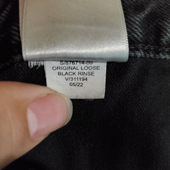 Old Navy Jeans Mens 42x32 Black Original Loose Built-In Tough - Picture 4 of 12